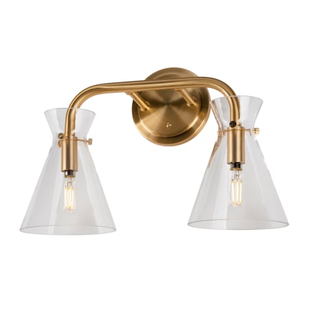 A large image of the Forte Lighting 5733-02 Soft Gold Alternate View 1