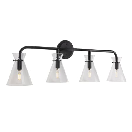 A large image of the Forte Lighting 5733-04 Black Alternate View 2