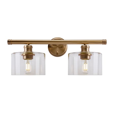 A large image of the Forte Lighting 5748-02 Soft Gold