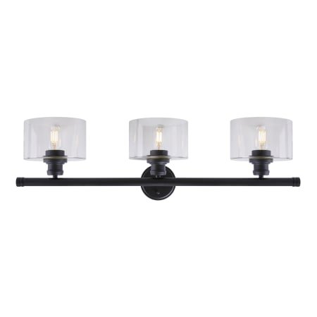 A large image of the Forte Lighting 5748-03 Black Alternate View 1