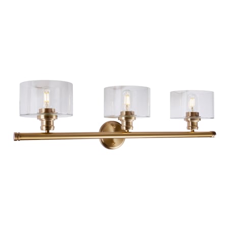 A large image of the Forte Lighting 5748-03 Soft Gold Alternate View 1
