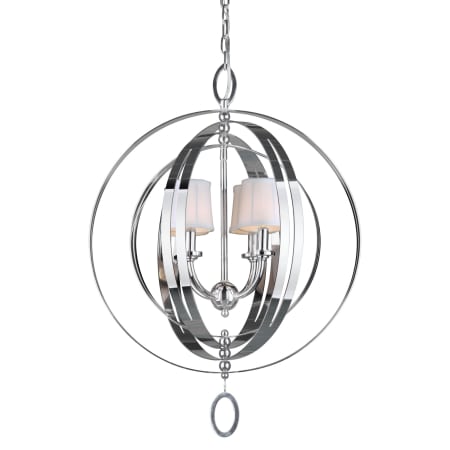 A large image of the Forte Lighting 7039-04 Chrome