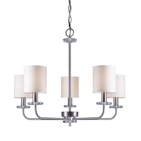 A large image of the Forte Lighting 7070-05 Brushed Nickel