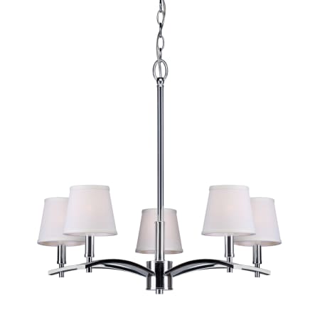 A large image of the Forte Lighting 7078-05 Chrome