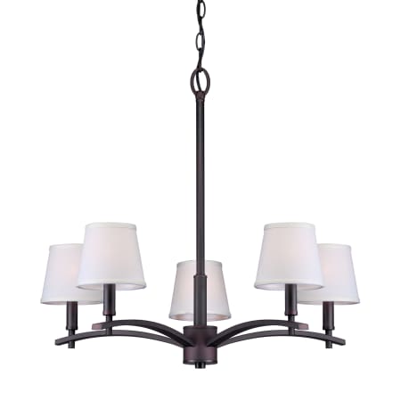 A large image of the Forte Lighting 7078-05 Antique Bronze