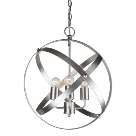 A large image of the Forte Lighting 7094-04 Brushed Nickel