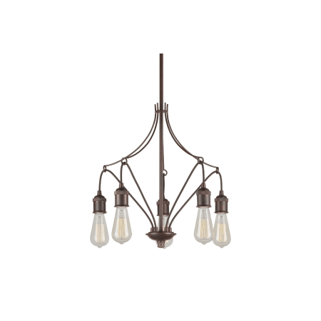 A large image of the Forte Lighting 7098-05 Antique Bronze