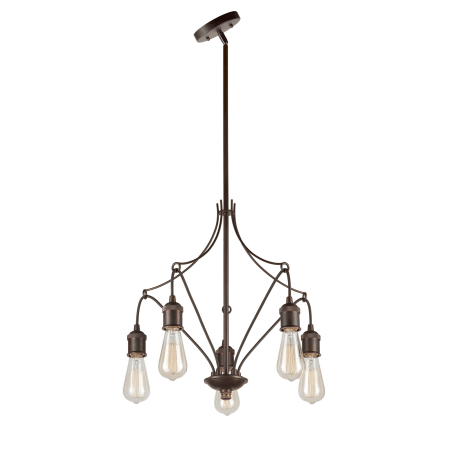 A large image of the Forte Lighting 7098-05 Forte Lighting-7098-05-Side View