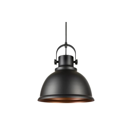 A large image of the Forte Lighting 7110-01 Black