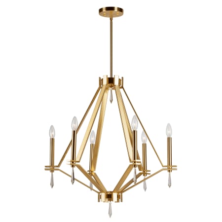 A large image of the Forte Lighting 7143-06 Soft Gold