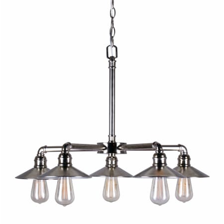 A large image of the Forte Lighting 7159-05 Vintage Chrome