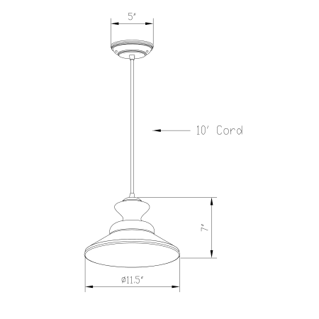 A large image of the Forte Lighting 7227-01 Forte Lighting 7227-01