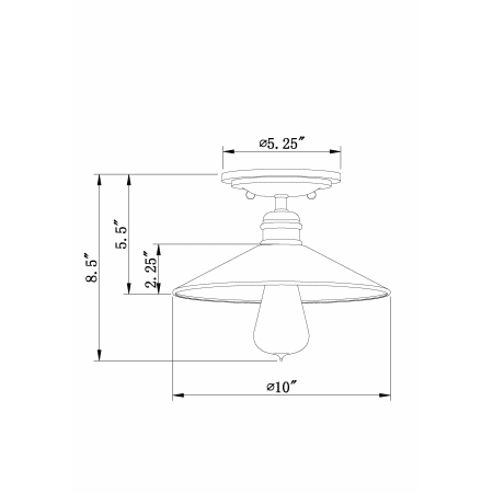 A large image of the Forte Lighting 7259-01 Forte Lighting 7259-01