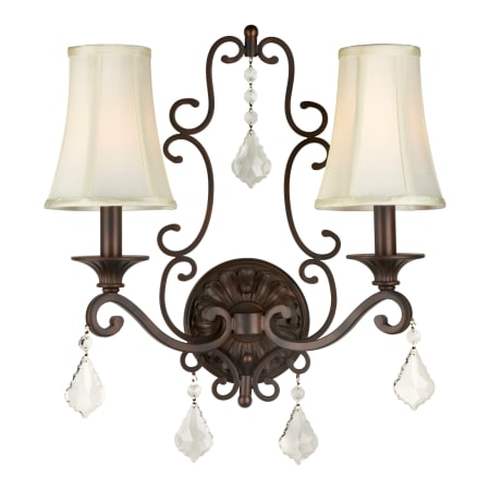 A large image of the Forte Lighting 7484-02 Antique Bronze