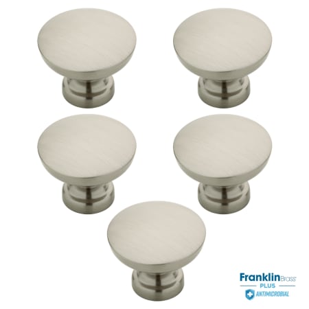 A large image of the Franklin Brass P29523Z-B-5PACK Antimicrobial Pack Nickel