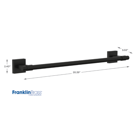 A large image of the Franklin Brass MAX18 Product Dimensions