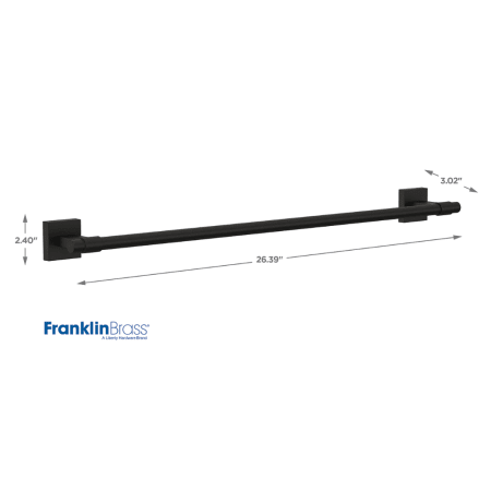 A large image of the Franklin Brass MAX24 Product Dimensions