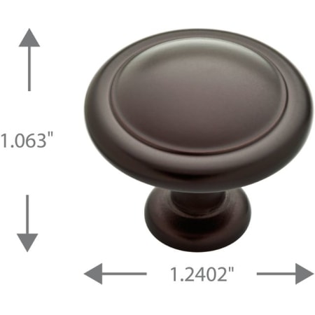 A large image of the Franklin Brass P35597K-B1 Dimensions
