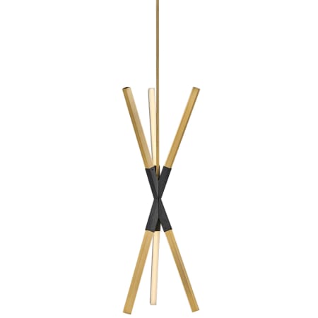 A large image of the Fredrick Ramond FR30617 Lacquered Brass / Black