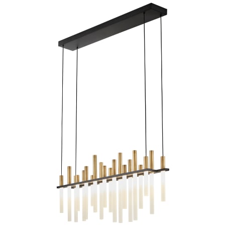 A large image of the Fredrick Ramond FR30705 Linear Chandelier with Canopy