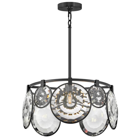 A large image of the Fredrick Ramond FR31263 Pendant with Canopy - BLK
