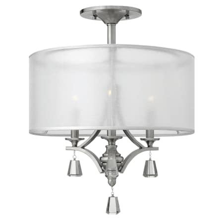 Fredrick Ramond Fr45601bni Brushed Nickel 3 Light 1 Tier Drum A Large Image Of The Fredrick Ramond Fr45601 Brushed Nickel