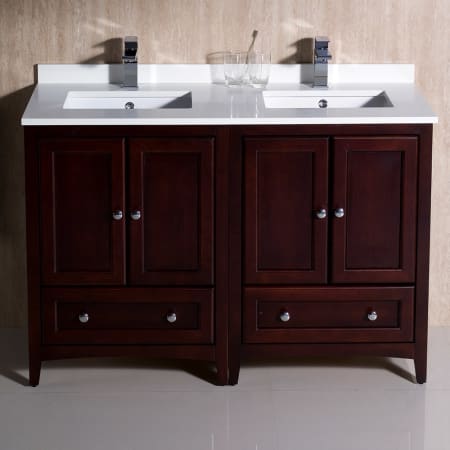 A large image of the Fresca FCB20-2424-U Fresca-FCB20-2424-U-In Bathroom View Mahogany