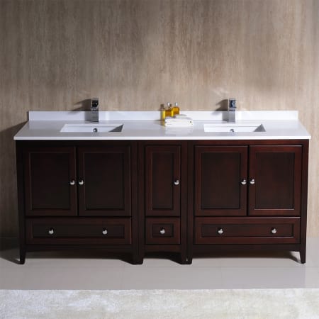 A large image of the Fresca FCB20-301230-U Fresca-FCB20-301230-U-In Bathroom View Mahogany