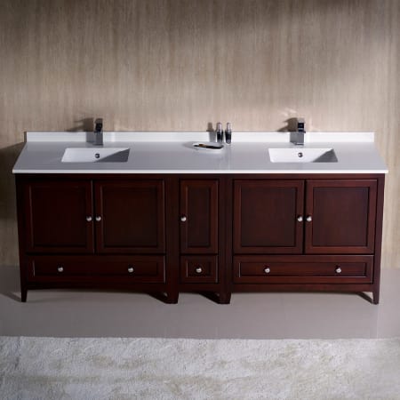 A large image of the Fresca FCB20-361236-U Fresca-FCB20-361236-U-In Bathroom View Mahogany