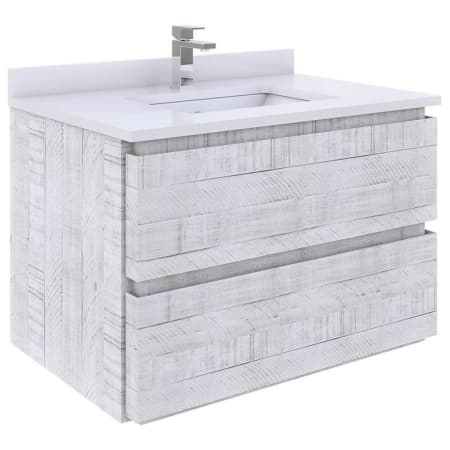 A large image of the Fresca FCB3130-U Rustic White