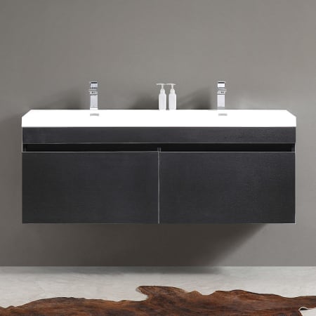 A large image of the Fresca FCB8040-I Fresca-FCB8040-I-In Bathroom View Black