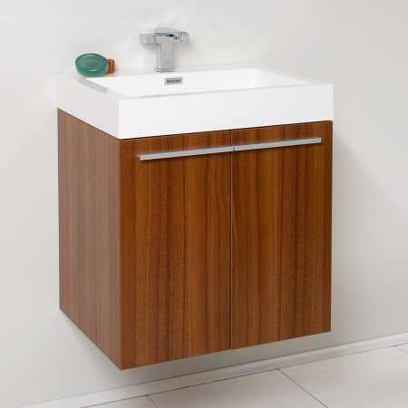 A large image of the Fresca FCB8058-I Fresca-FCB8058-I-In Bathroom View Teak