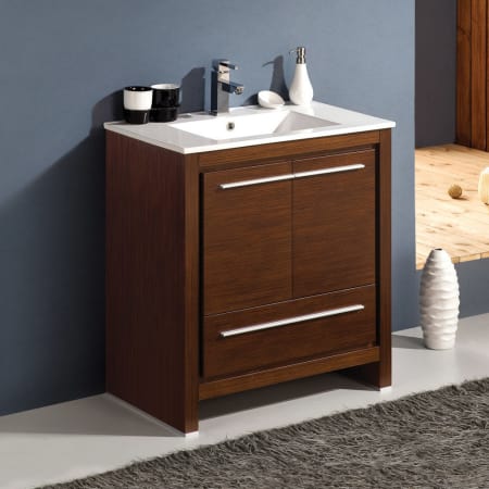 A large image of the Fresca FCB8130-I Fresca-FCB8130-I-In Bathroom View Brown