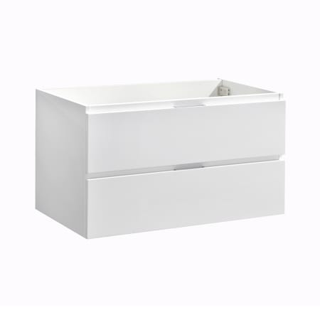 A large image of the Fresca FCB8336 Glossy White