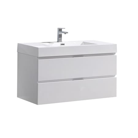 A large image of the Fresca FCB8342-I Glossy White