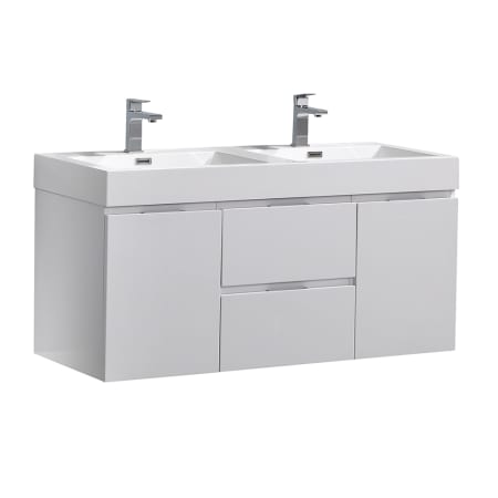 A large image of the Fresca FCB8348-D-I Glossy White