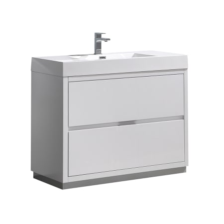 A large image of the Fresca FCB8442-I Glossy White