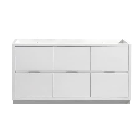 A large image of the Fresca FCB8448-D Fresca-FCB8448-D-Front View Glossy White