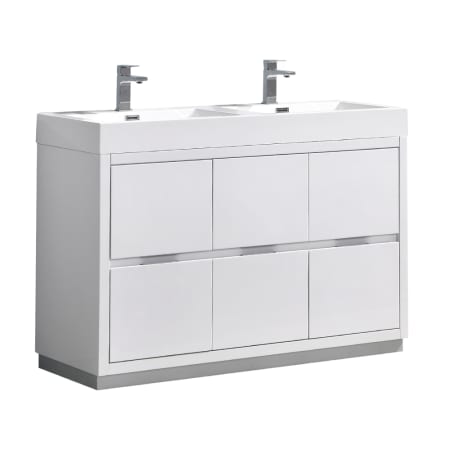 A large image of the Fresca FCB8448-D-I Glossy White