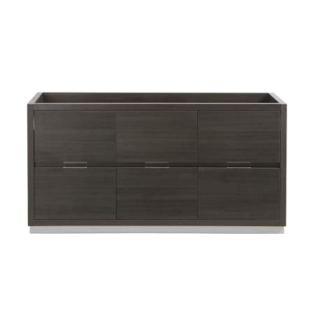 A large image of the Fresca FCB8460 Fresca-FCB8460-Front View Gray Oak