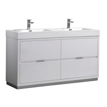 A large image of the Fresca FCB8460-D-I Glossy White