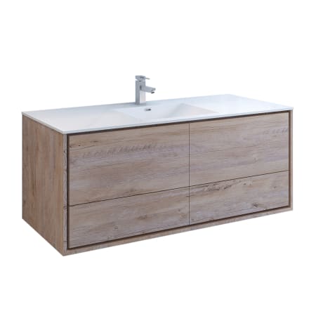 A large image of the Fresca FCB9260-S-I Rustic Natural Wood