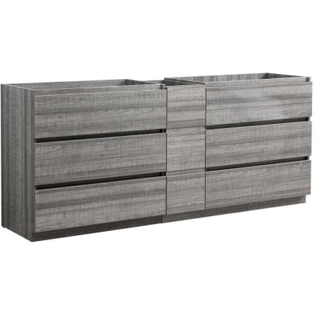 A large image of the Fresca FCB93-361236-D Glossy Ash Gray
