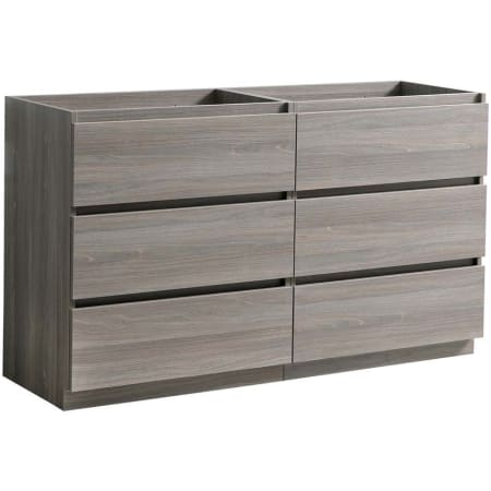 A large image of the Fresca FCB93-3636-D Gray Wood