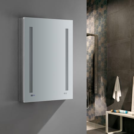 A large image of the Fresca FMC012436-L Fresca-FMC012436-L-Installed 3/4 View