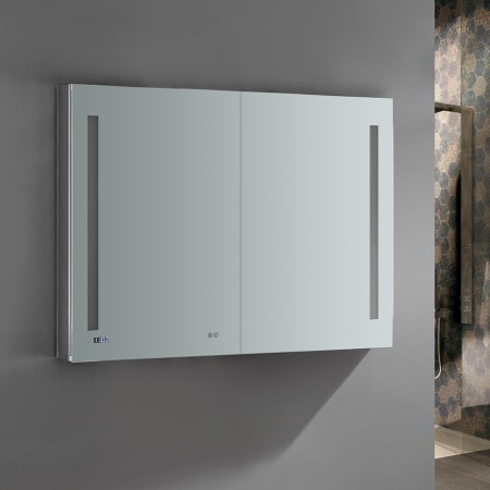 A large image of the Fresca FMC014836 Fresca-FMC014836-Installed 3/4 View