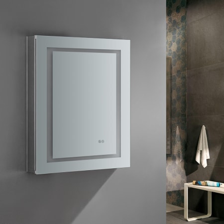 A large image of the Fresca FMC022430-L Fresca-FMC022430-L-Installed 3/4 View