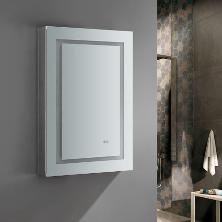 A large image of the Fresca FMC022436-L Fresca-FMC022436-L-Installed 3/4 View