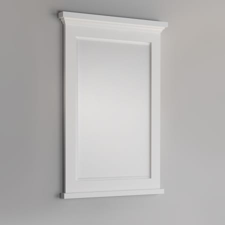 A large image of the Fresca FMR2424 White Frame on Gray, Angled