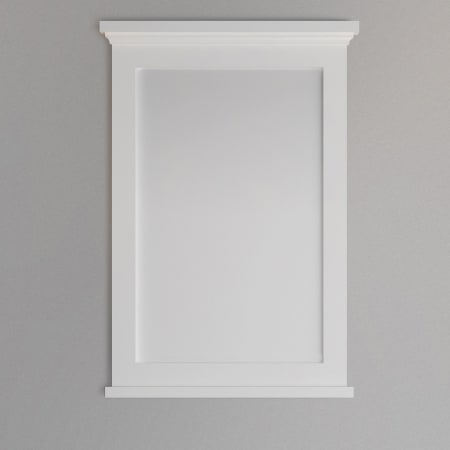 A large image of the Fresca FMR2424 White Frame on Gray, Front Facing